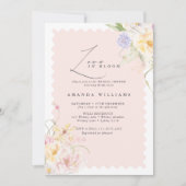 Love in bloom Floral Elegance Bridal Shower  Einladung (Vorderseite)