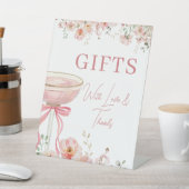 Love in Bloom Gifts Table Bridal Shower Sockelschild (In SItu)