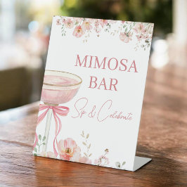 Love in Bloom Mimosa Bar Bridal Shower Sockelschild