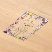 Love In Bloom Spring Floral Bridal Shower Acryleinladungen (Ablage )