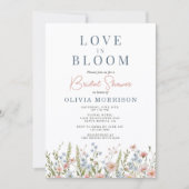 Love in Bloom Wildflower Bridal Shower Einladung (Vorderseite)