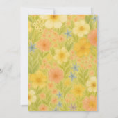 Love in Bloom Wildflower Garden Bridal Shower Einladung (Rückseite)