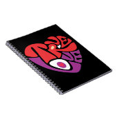 “Love in Bold Strokes” T-Shirt Notizblock (Rechte Seite)