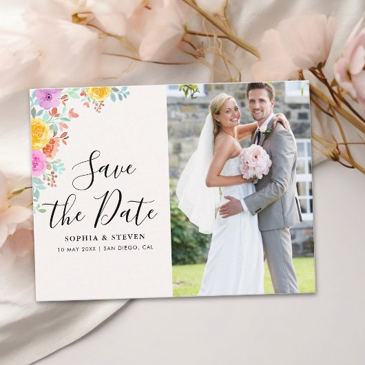 Love in Full Bloom – Spring Celebration Wedding Postkarte