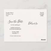 Love in Full Bloom – Spring Celebration Wedding Postkarte (Rückseite)