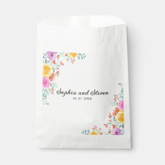 Love in Full Bloom – Springtime Wedding Geschenktütchen (Vorderseite)