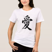 Love in Japanese Tri-Blend Shirt (Vorderseite)