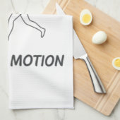 Love In Motion Minimalist Line Art Slogan Tee Geschirrtuch (Viertel Falte)