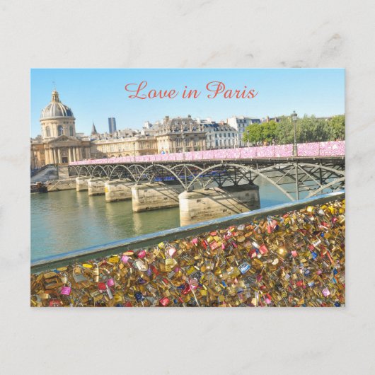 Love in Paris Postkarte (Vorderseite)