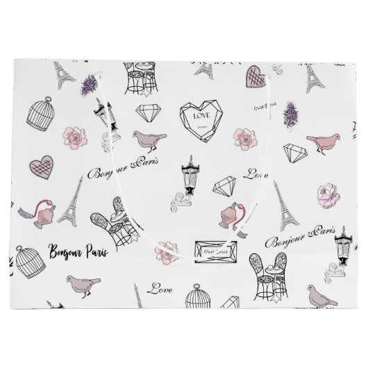 Love in Peris Bohemian Große Geschenktüte (Rückseite)