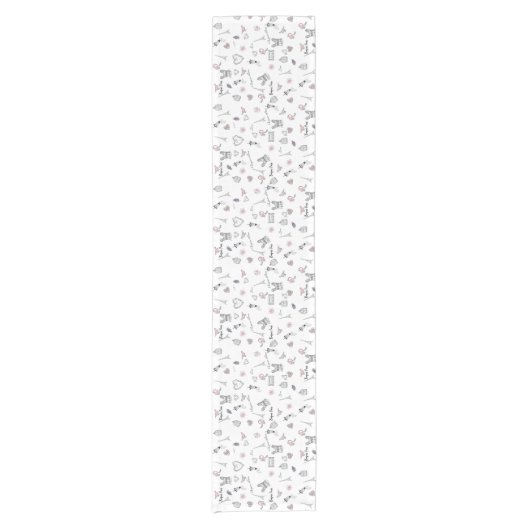 Love in Peris Bohemian Kurzer Tischläufer (Vorderseite)