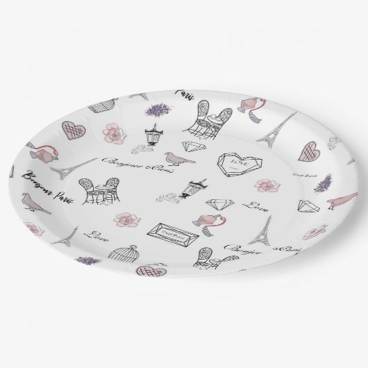 Love in Peris Bohemian Pappteller (Schrägansicht)