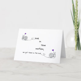 Love in Slow Motion Folded Card Feiertagskarte