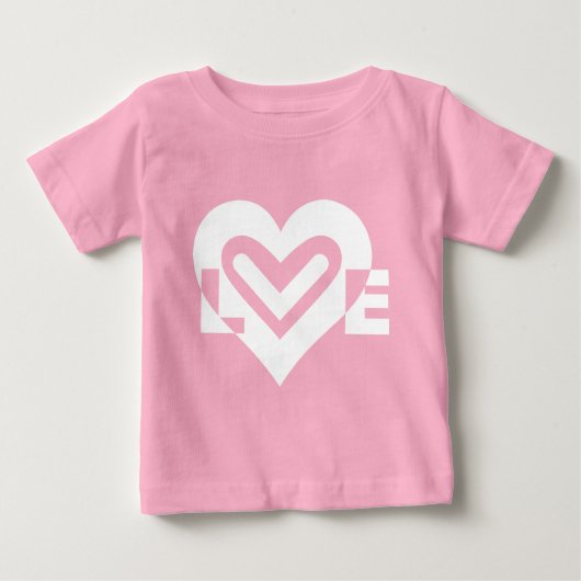 Love in White Baby T-shirt (Vorderseite)