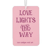 Love Inspired Original Art Car Air Freshener Autolufterfrischer (Rückseite)
