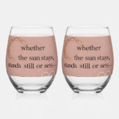 Love & Intention Collection | Gratitude Remains™ A Weinglas Ohne Stiel (Rückseite)