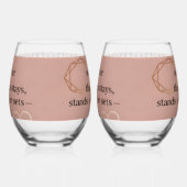 Love & Intention Collection | Gratitude Remains™ A Weinglas Ohne Stiel (Rechts)