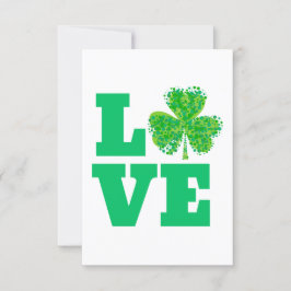 Love Irish St. Patrick's Day Ireland Green Luv Einladung