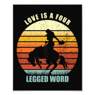 Love Is A Four Legged Word - Hores lovers Fotodruck