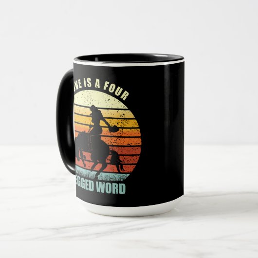 Love Is A Four Legged Word - Hores lovers Tasse (Vorderseite Links)