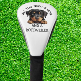  love is a rottweiler golf headcover