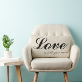 Love is all you need Cushion Beige Lendenkissen (Stuhl )
