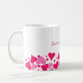 Love Is All You Need Heart Border Coffee Mug Kaffeetasse (Links)