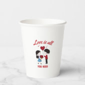 Love Is All You Need Pappbecher (Rückseite)
