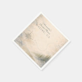 Love Is An Adventure Bridal Shower Serviette (Ecke)