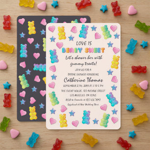 Love Is Beary Sweet Candyland Brautparty Einladung