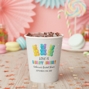 Love Is Beary Sweet Candyland Brautparty Pappbecher