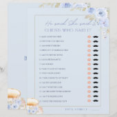 Love is Brewin He Said She Said Bridal Shower Game (Vorne/Hinten)