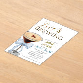 Love is Brewing Blue Bridal Shower Invitation  Acryleinladungen (Ablage )