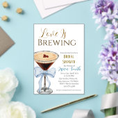 Love is Brewing Blue Bridal Shower Invitation  Acryleinladungen (In Situ (Hochzeit))