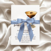 Love is Brewing Blue Coquette Bow Bridal Shower Einladung