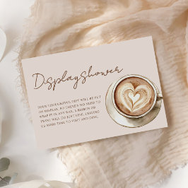 Love is Brewing Bridal Shower Display Shower Begleitkarte