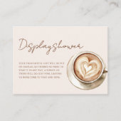 Love is Brewing Bridal Shower Display Shower Begleitkarte (Vorderseite)