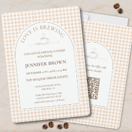 Love Is Brewing Bridal Shower Invitation | Coffee Einladung