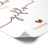 Love Is Brewing Bridal Shower Invitations & Decor Poster (Ecke)