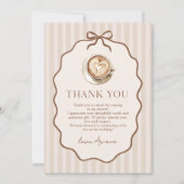 Love is Brewing Coffee Bridal Shower Dankeskarte (Vorderseite)