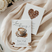 Love is Brewing Coffee Bridal Shower Einladung