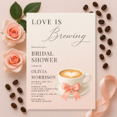 Love is Brewing Coffee Bridal Shower Einladung