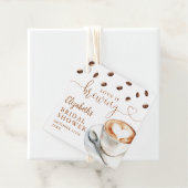 Love Is Brewing Coffee Bridal Shower Favor Geschenkanhänger (Beispiel)