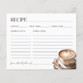 Love is Brewing Coffee Bridal Shower Recipe Card (Vorderseite)