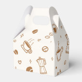 Love is Brewing Coffee Bridal Shower Thank You Geschenkschachtel (Rückseite)