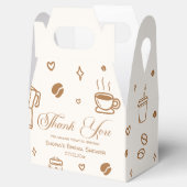Love is Brewing Coffee Bridal Shower Thank You Geschenkschachtel (Geöffnet)