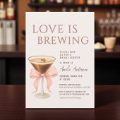 Love Is Brewing Coquette Bridal Shower Einladung