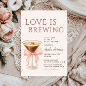 Love Is Brewing Coquette Bridal Shower Einladung