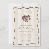 Love is Brewing Double Sided Coffee Bridal Shower Einladung (Vorderseite)