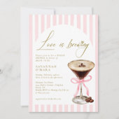 Love is Brewing Elegant Bridal Shower Invitation Einladung (Vorderseite)